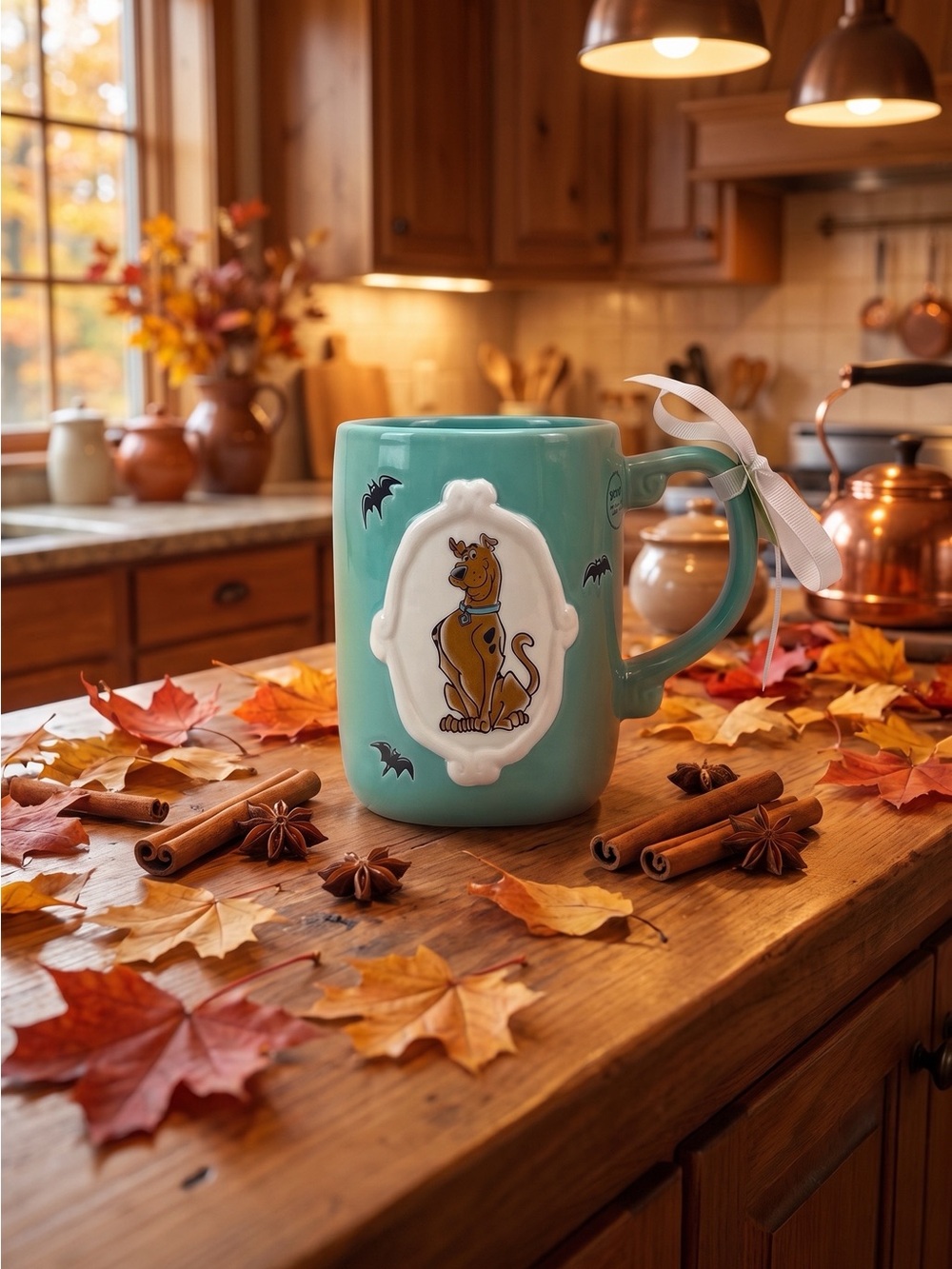 Scooby-Doo by Rae Dunn Teal Ceramic Coffee Mug - Decorative Cartoon Accent NEW